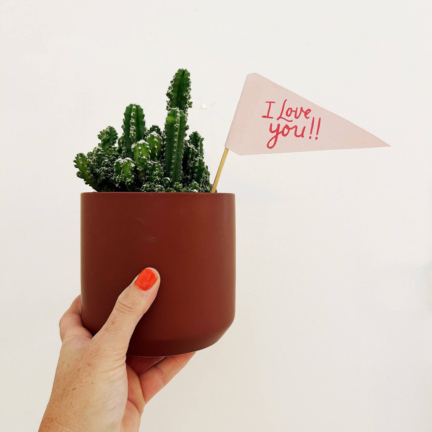 I love you paper flag