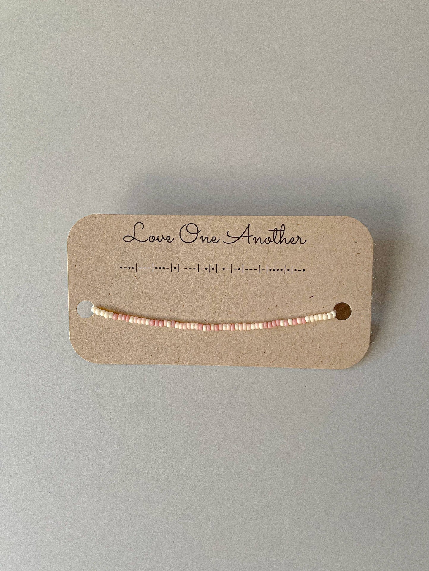 Love One Another Morse Code Bracelet