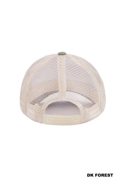 On My Worst Behavior Two Tone Mesh Snapback Hat  Zenana Consgt.