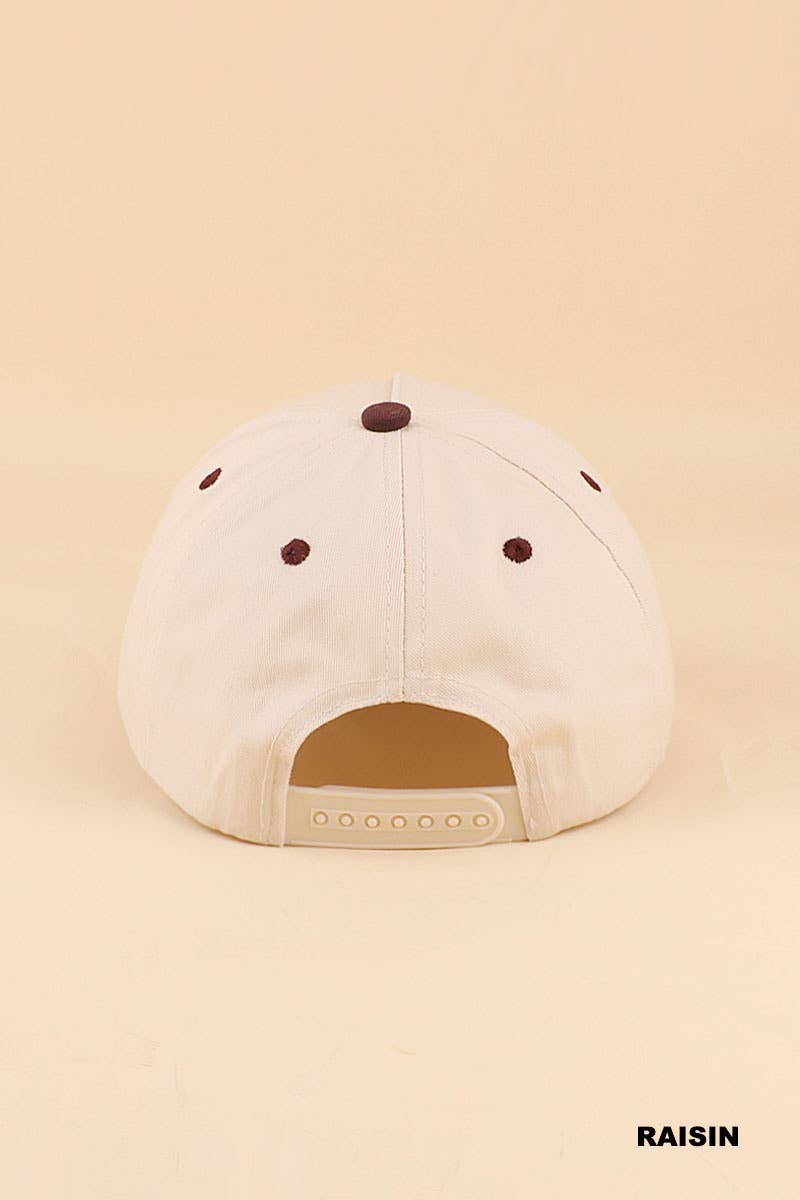 `Two Tone Canvas Cotton Cap