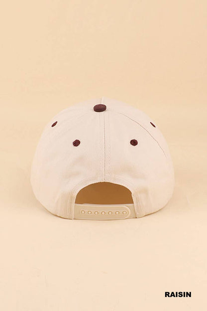 `Two Tone Canvas Cotton Cap