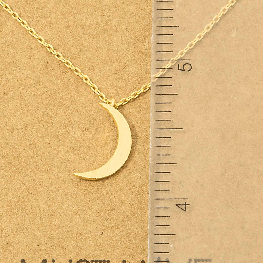 Crescent Pendant Necklace