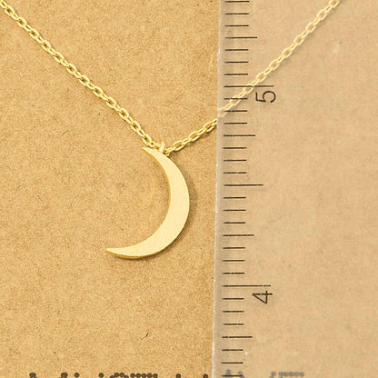 Crescent Pendant Necklace