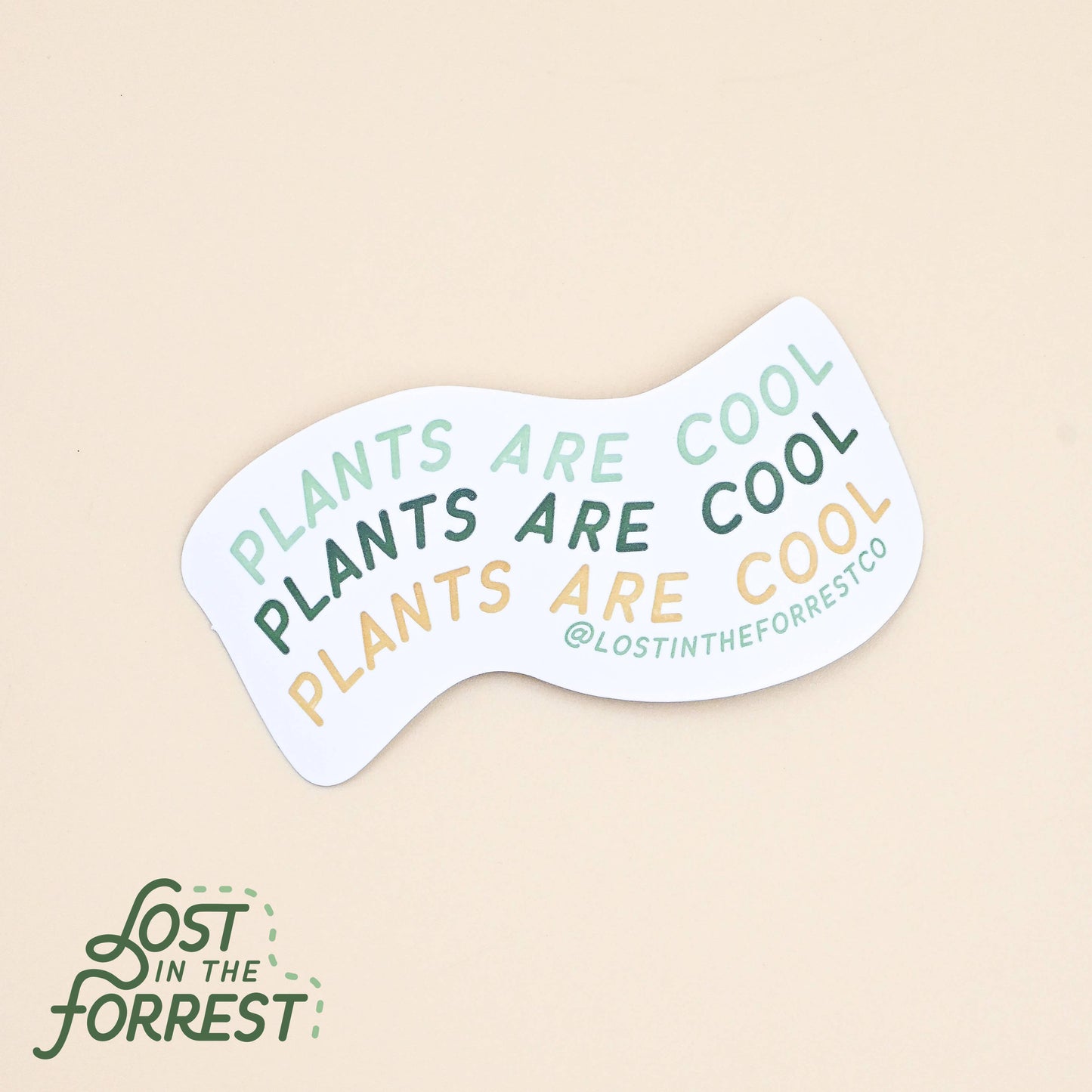 'Plants are Cool' Sticker