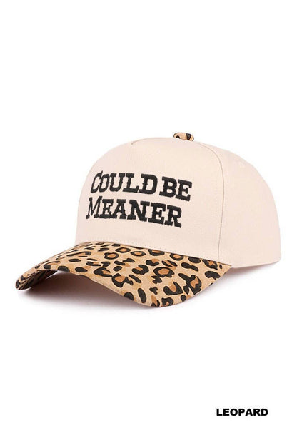 Could Be Meaner Two Tone Cotton Cap