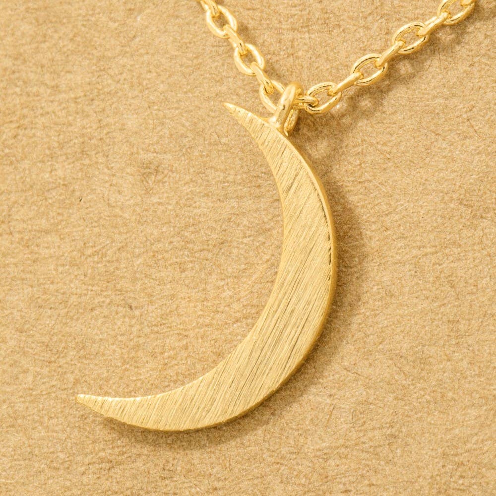 Crescent Pendant Necklace