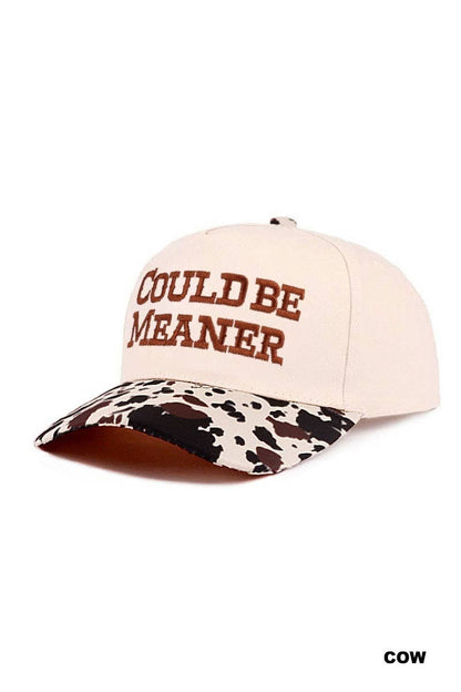 Could Be Meaner Two Tone Cotton Cap