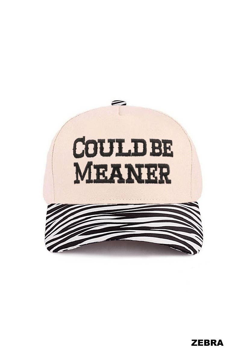 Could Be Meaner Two Tone Cotton Cap