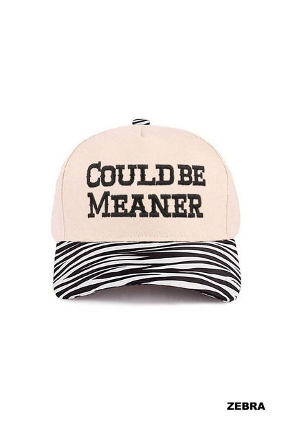 Could Be Meaner Two Tone Cotton Cap