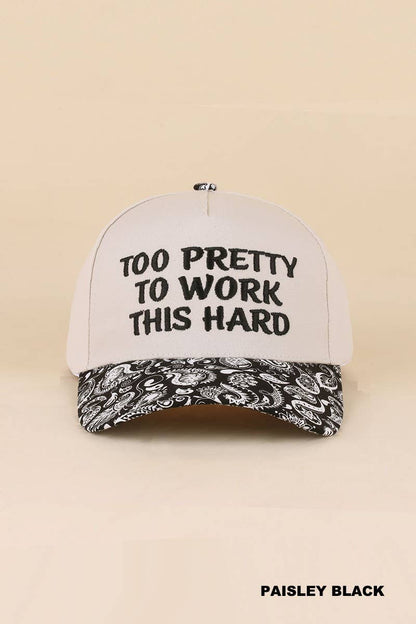 `Two Tone Canvas Cotton Cap