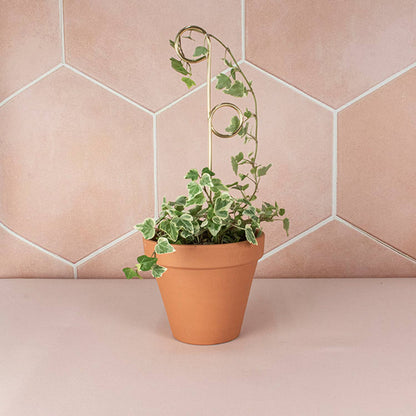 Mini Plant Stake from rust-proof metal - Perch - Gold