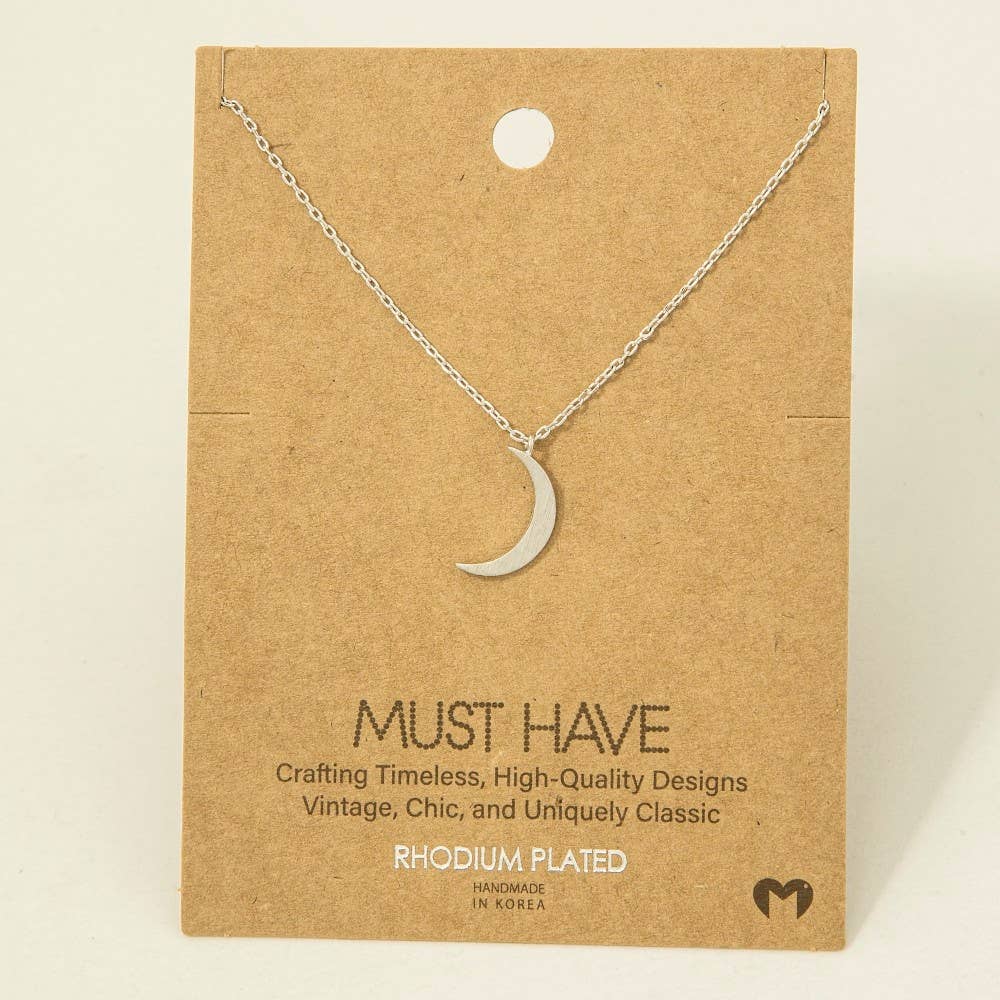 Crescent Pendant Necklace