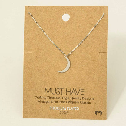 Crescent Pendant Necklace