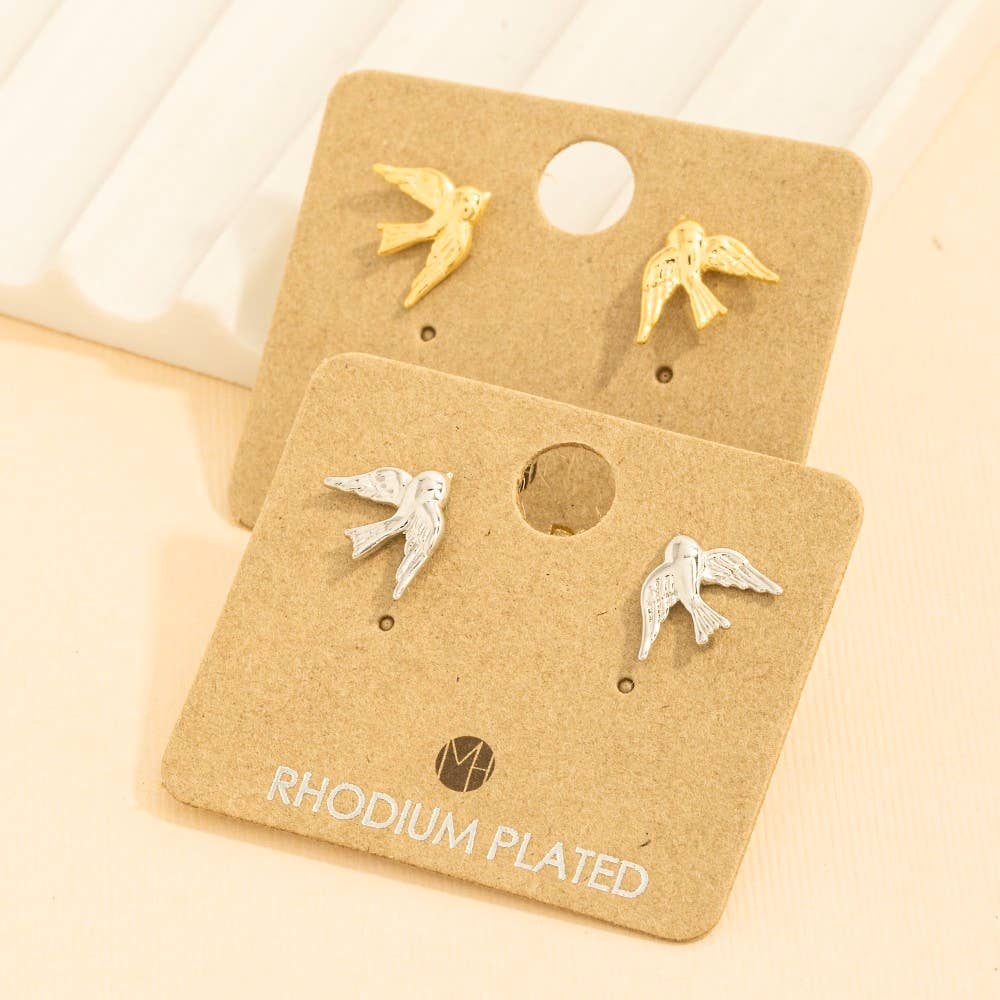 Bird Stud Earrings