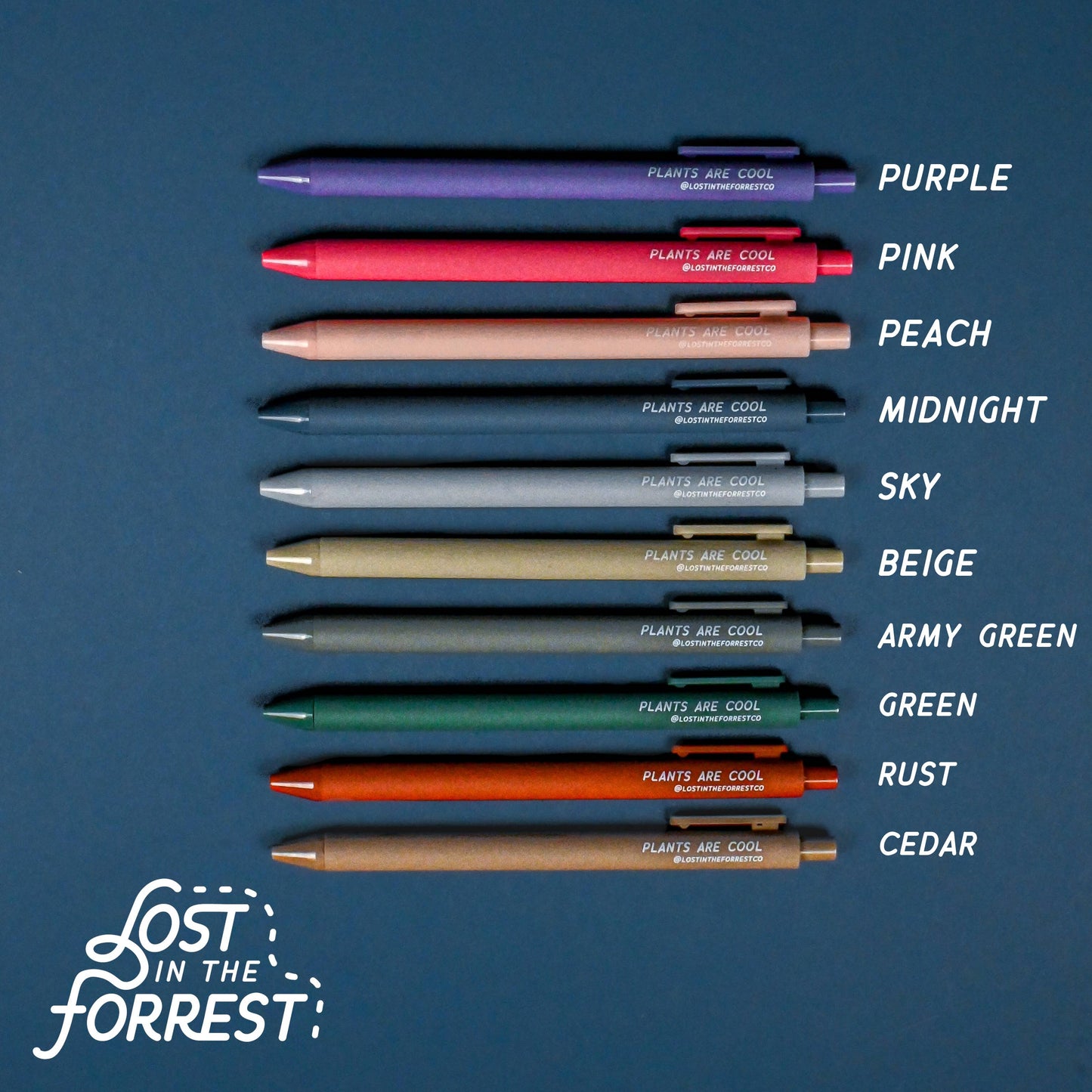 'Plants are Cool' Gel Pens