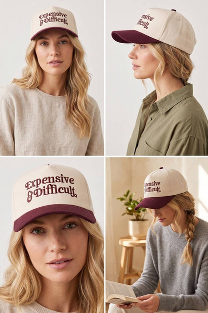 `Two Tone Canvas Cotton Cap