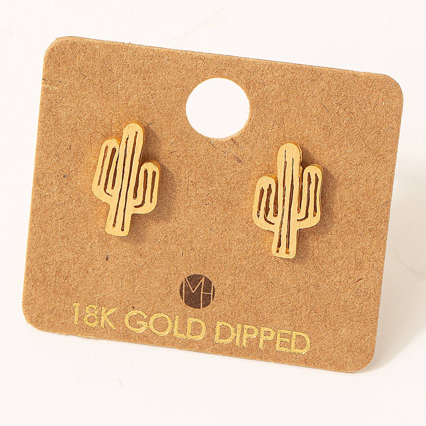 Dainty Desert Cactus Stud Earrings - Hidden Seed Plant Shop