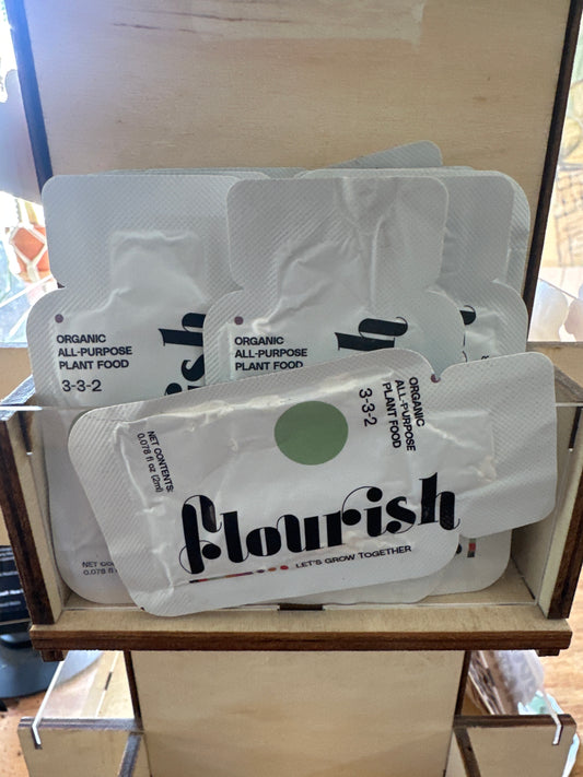 Florish Plant Food (Organtic Single Dose Packet = 1gal)