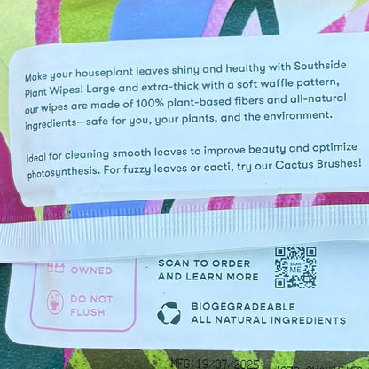 Plant cleaning wipes