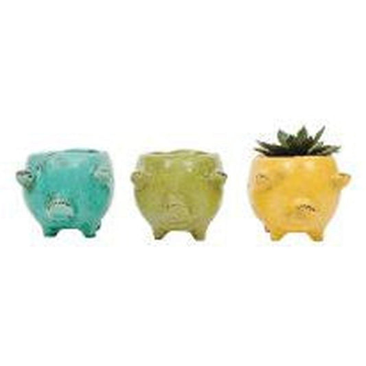 Glazed Piggy Planter-available at Hidden Seed Plant Shop
