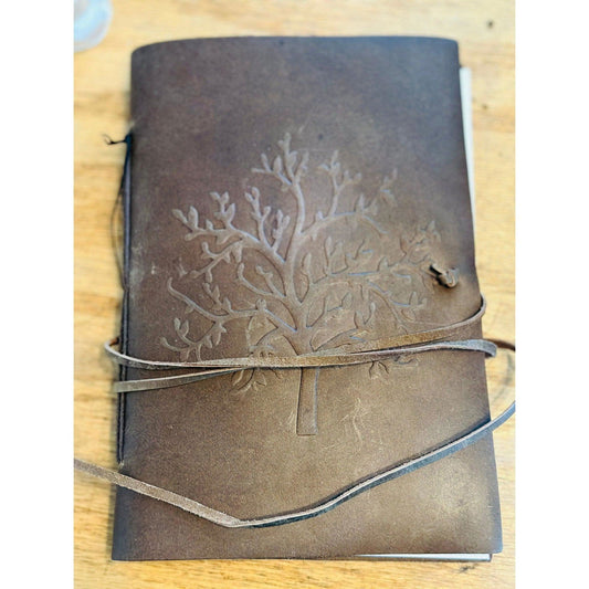 Leather Bound Willow Journal - Hidden Seed Plant Shop