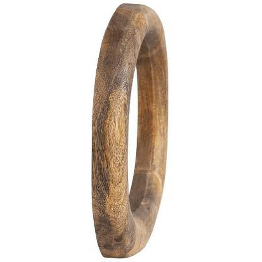 Mango Wood Standing Circle Décor, Natural - Hidden Seed Plant Shop