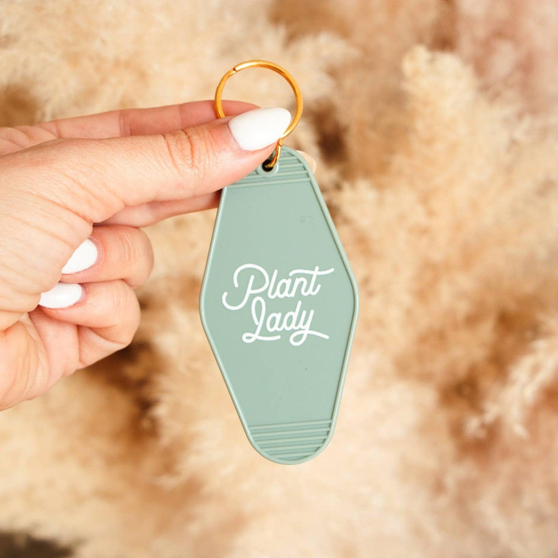 Plant Folks Motel Keychain-available at Hidden Seed Plant Shop