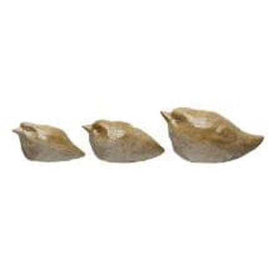 Stoneware Birds (Set of 3)-available at Hidden Seed Plant Shop