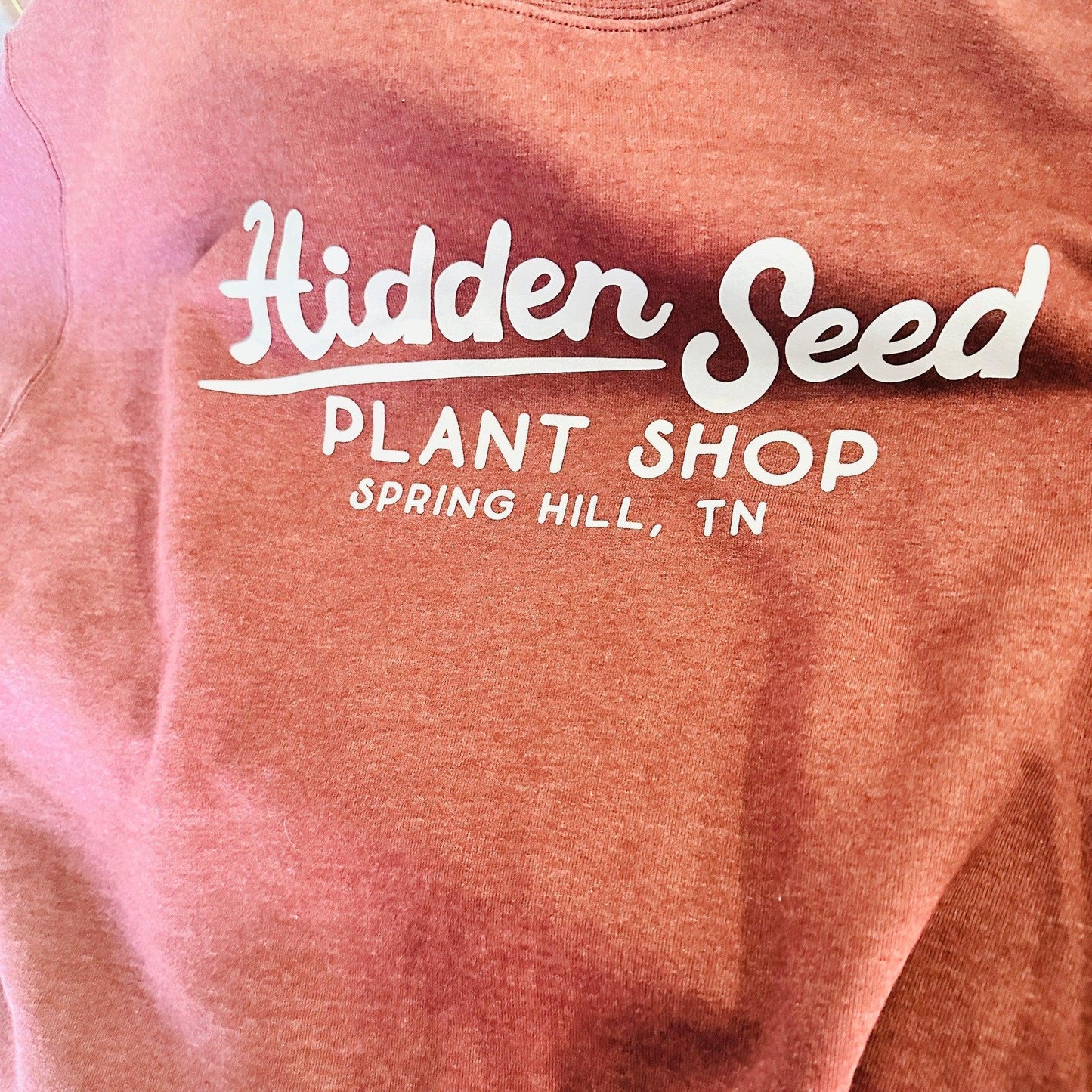 Tee’s + Sweatshirts (PLANTS on Front Logo on Back)-available at Hidden Seed Plant Shop