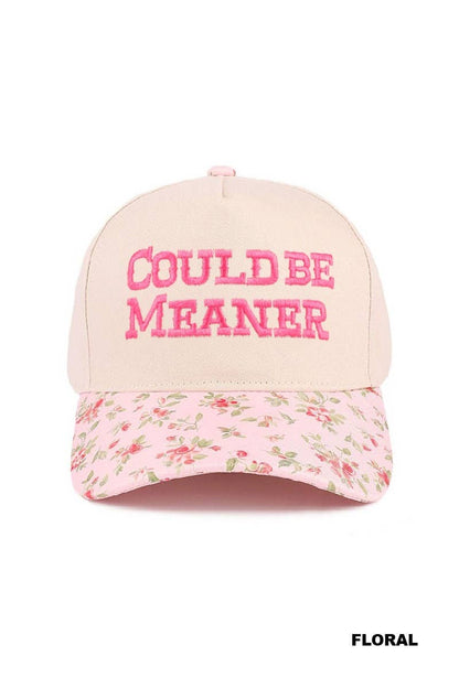 Could Be Meaner Two Tone Cotton Cap
