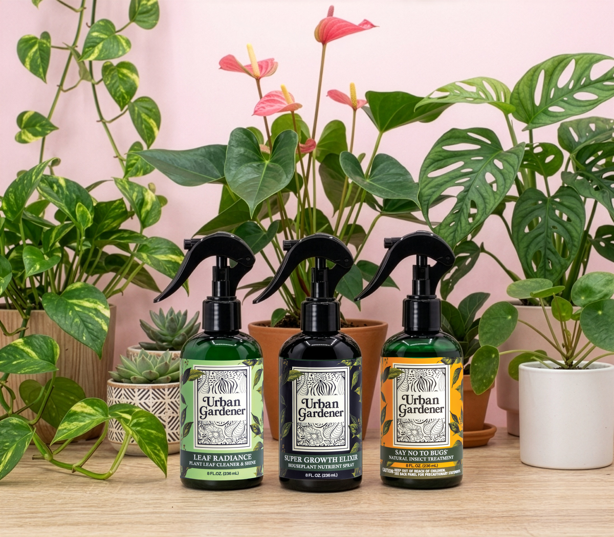 Natural Houseplant Care Sprays