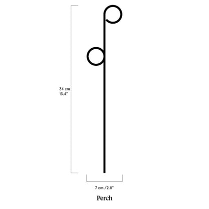 Mini Plant Stake from rust-proof metal - Perch - Gold