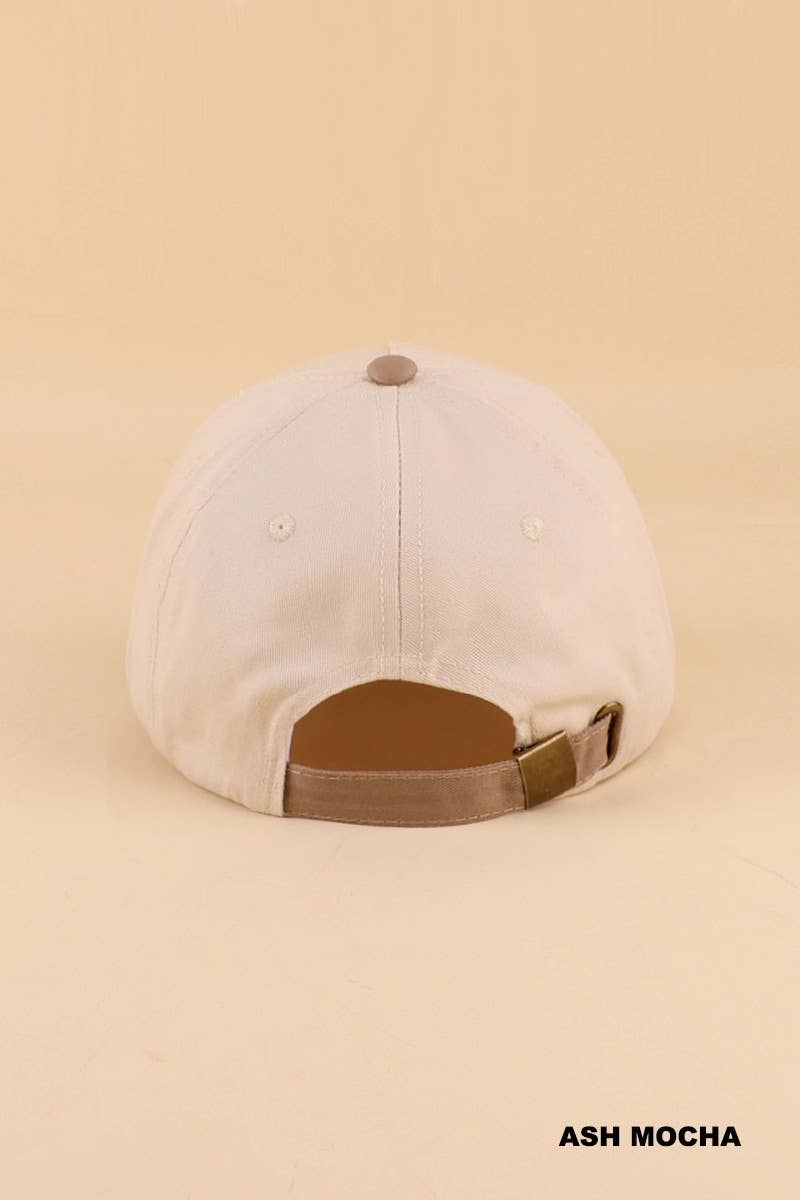 `Two Tone Canvas Cotton Cap