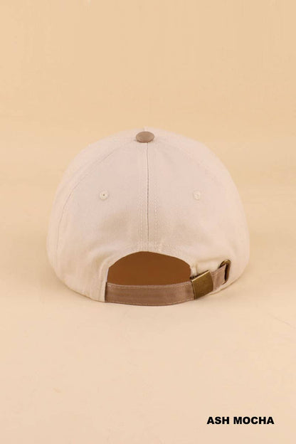 `Two Tone Canvas Cotton Cap