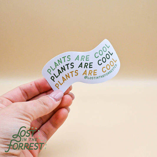 'Plants are Cool' Sticker