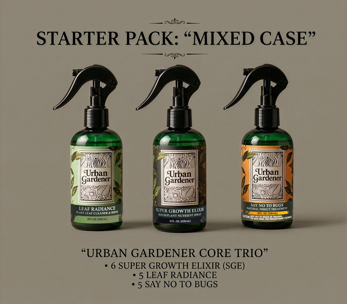 Natural Houseplant Care Sprays