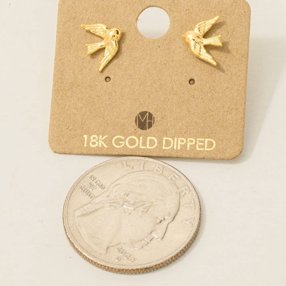 Bird Stud Earrings