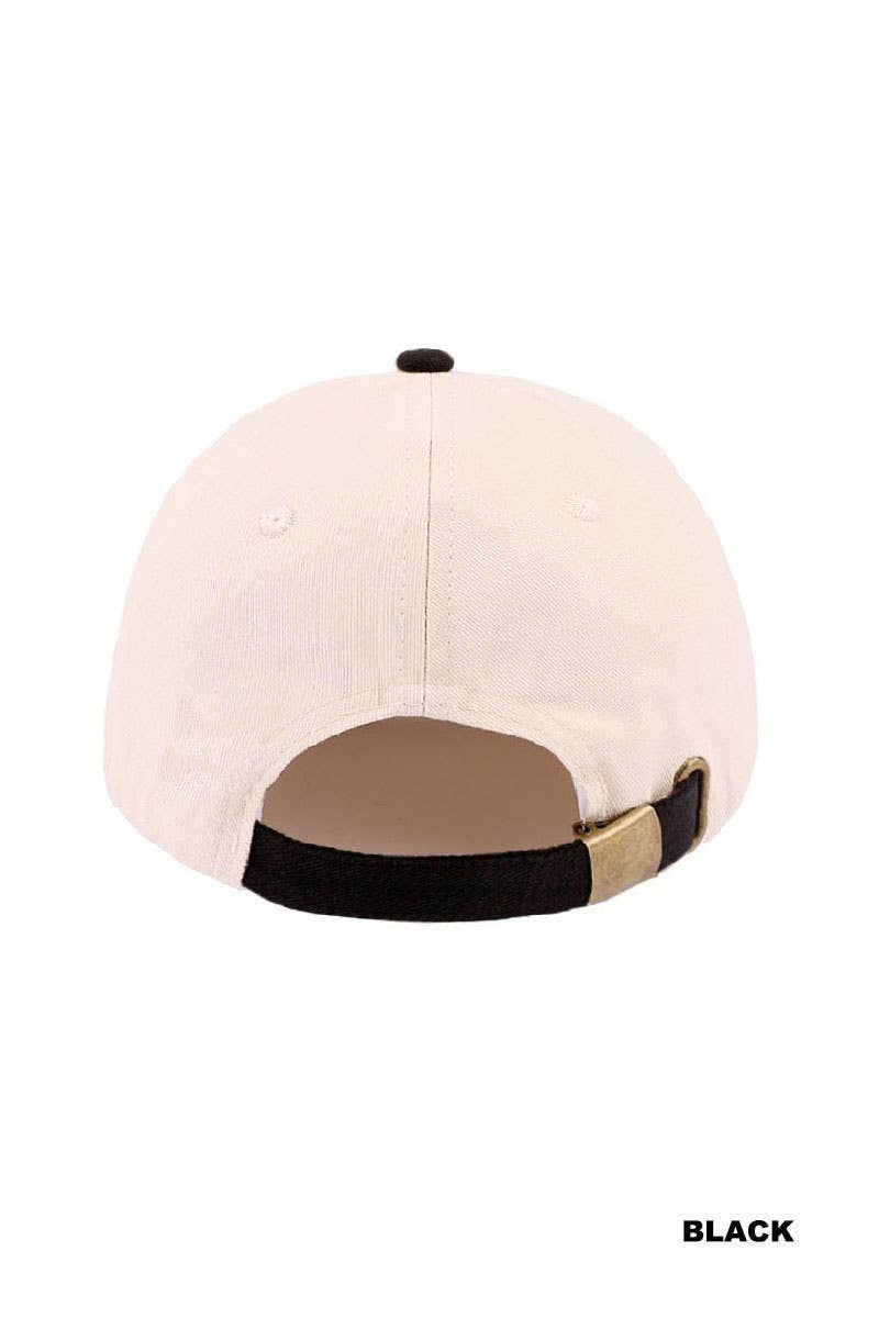 `Two Tone Canvas Cotton Cap